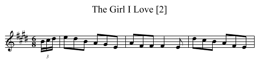Girl I Love [2], The - staff notation