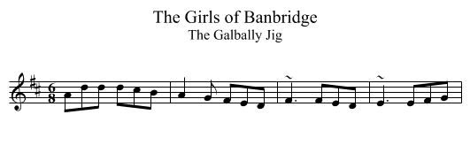 Girls of Banbridge, The - staff notation