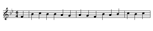 Give Ear to a Frolicksome Ditty - staff notation
