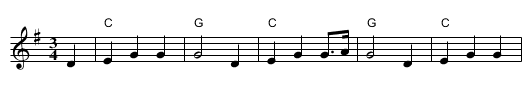 Give Me Your Hand - staff notation
