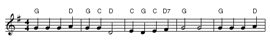 GKW - staff notation