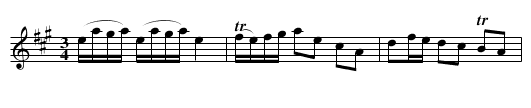 Glada Ryd - staff notation