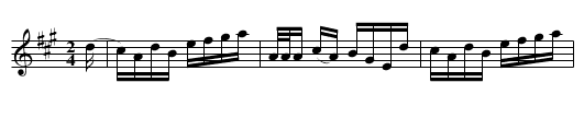 Gladstone - staff notation