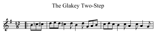 Glakey Two-Step, The  - staff notation