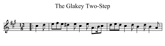 Glakey Two-Step, The  - staff notation