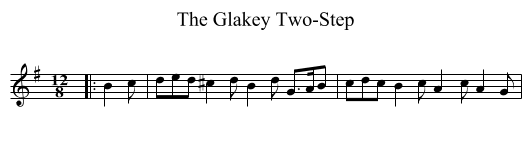 Glakey Two-Step, The  - staff notation