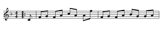 Glasgow Lasses - staff notation