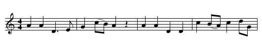 Glasgow Peggie (Hielan' Lads) - staff notation