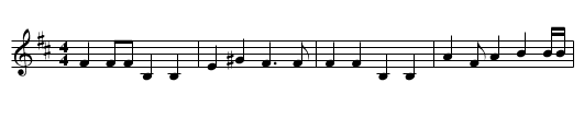 Glasgow Peggy 2 - staff notation