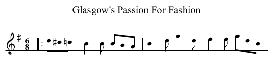 Glasgow's Passion For Fashion - staff notation