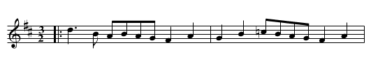 Glasis Hornpipe - staff notation