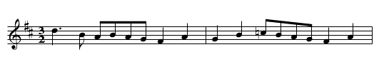 Glasis Hornpipe - staff notation