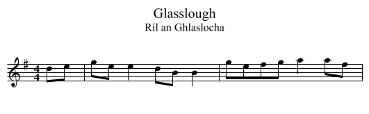 Glasslough - staff notation