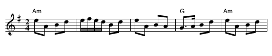 Glen Cottage, The - staff notation