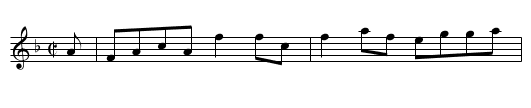 Glen Farnete Reel - staff notation