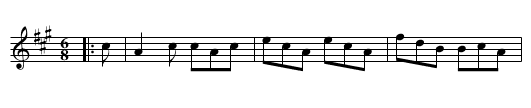 Glen Janet - staff notation