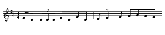 Glen Road to Carrick, The - staff notation