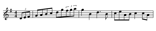 Glenbeigh Hornpipe - staff notation