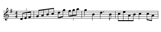 Glenbeigh Hornpipe - staff notation