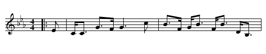 Glenbucket Castle - staff notation