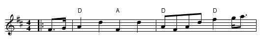Glencoe March - staff notation