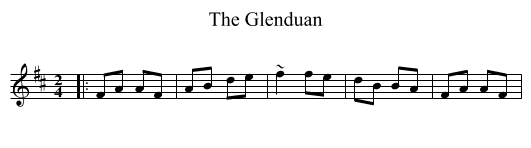 Glenduan, The  - staff notation