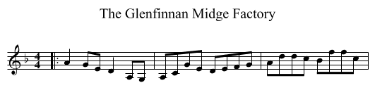 Glenfinnan Midge Factory, The  - staff notation