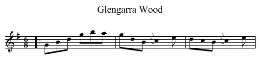 Glengarra Wood - staff notation