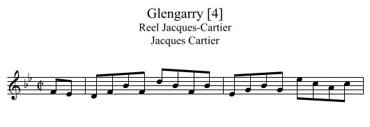 Glengarry [4] - staff notation