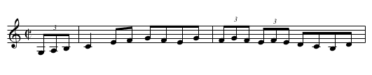 Glengarry Reel - staff notation