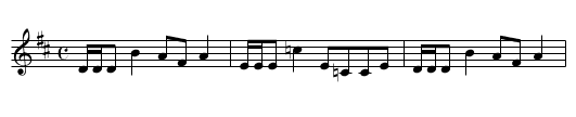 Glengarry's Reel - staff notation