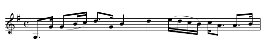 Glenkindie - staff notation