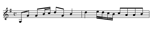 Glenkindie's Reel.  TWC.080 - staff notation