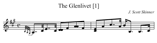 Glenlivet [1], The - staff notation