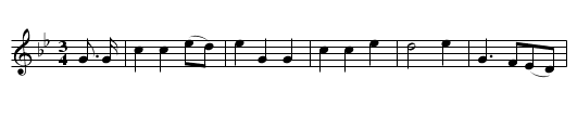 Glenlogie - staff notation