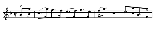 GLEN'S HORNPIPE - staff notation