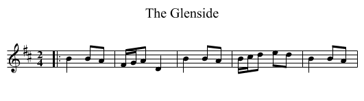 Glenside, The  - staff notation