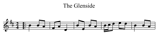 Glenside, The  - staff notation