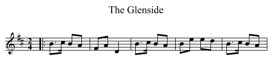 Glenside, The  - staff notation