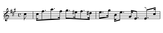 Glentana - staff notation