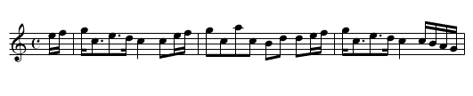 Glentromie - a strathspey - staff notation