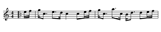 Glentromie - staff notation