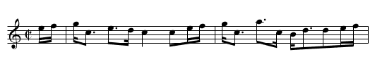 Glentromie - staff notation