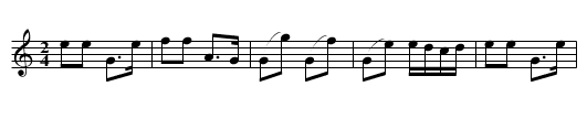 Glockenpolka Nr.6 - staff notation