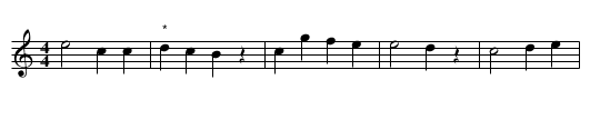 Glorious Appollo - staff notation