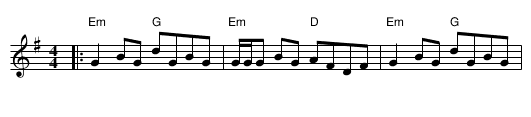 Glory - staff notation