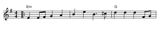 Go and 'List for a Sailor - staff notation