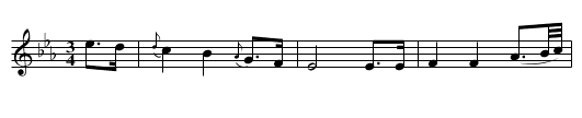 Go my own darling boy - staff notation