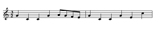 Go to Berwick Johnnie - staff notation