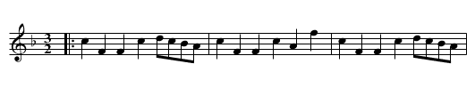 GO TO BERWICK, JOHNNY - staff notation